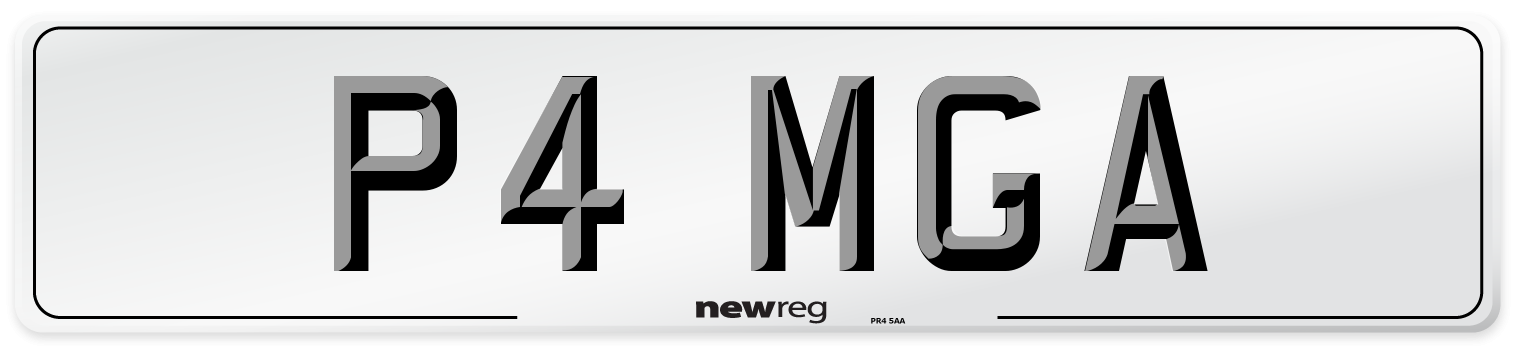 P4 MGA Number Plate from New Reg